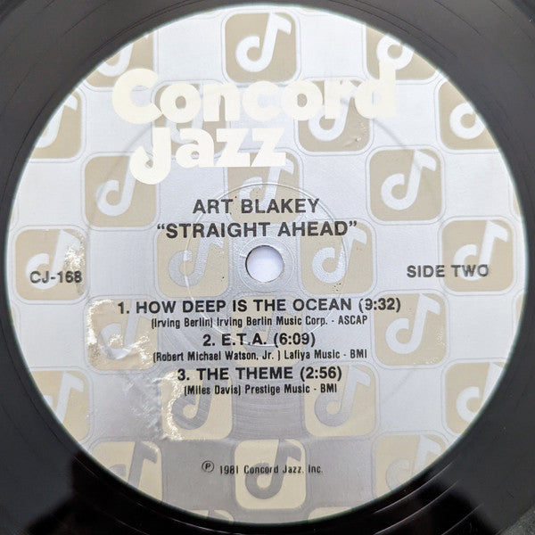 Art Blakey & The Jazz Messengers ~ Straight Ahead (Vinyl) - Djungel & Jazz