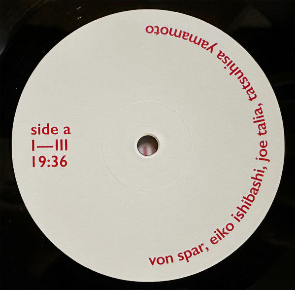 Von Spar, Eiko Ishibashi, Joe Talia, Tatsuhisa Yamamoto ~ Album I (Vinyl) - Djungel & Jazz