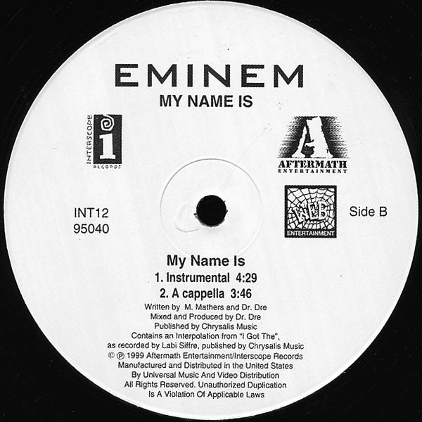 Eminem ~ My Name Is (Vinyl) - Djungel & Jazz