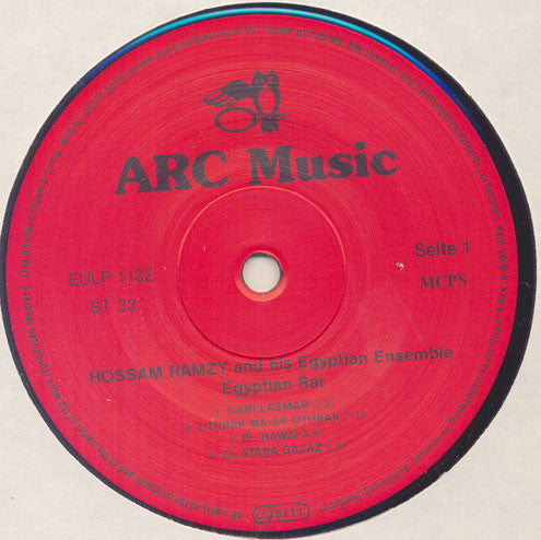 The Hossam Ramzy Egyptian String Ensemble ~ Egyptian Rai (Vinyl) - Djungel & Jazz