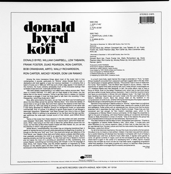 Donald Byrd ~ Kofi (Vinyl) - Djungel & Jazz