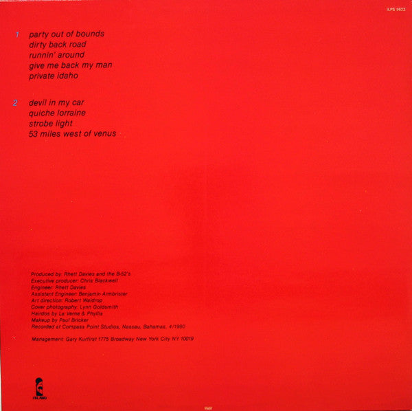 The B-52's ~ Wild Planet (Vinyl) - Djungel & Jazz