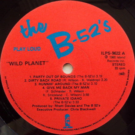 The B-52's ~ Wild Planet (Vinyl) - Djungel & Jazz