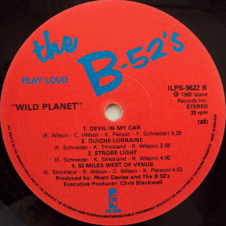 The B-52's ~ Wild Planet (Vinyl) - Djungel & Jazz