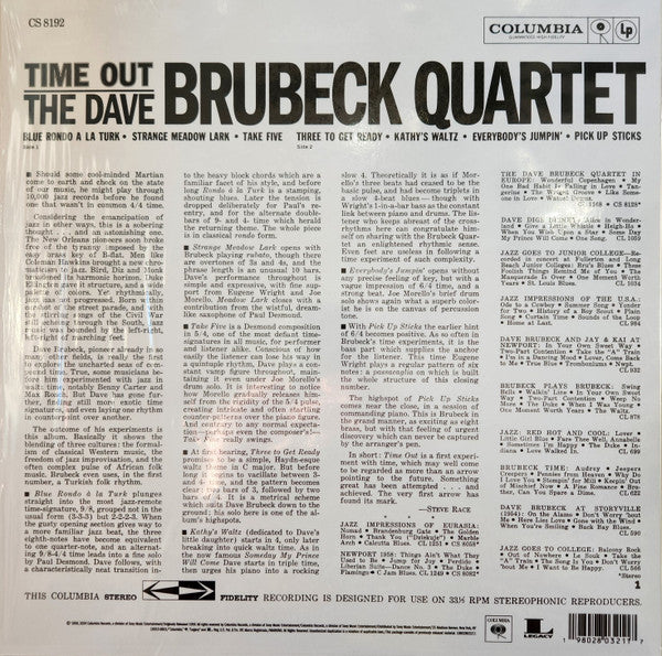 The Dave Brubeck Quartet ~ Time Out (Vinyl) - Djungel & Jazz