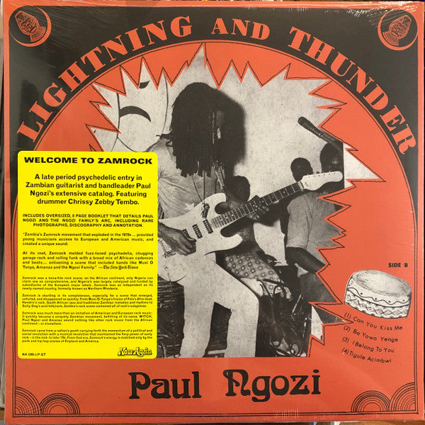 Paul Ngozi : Lightning And Thunder (LP, Album, RE)