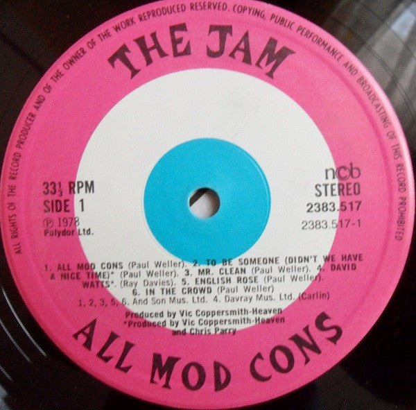 The Jam ~ All Mod Cons (Vinyl) - Djungel & Jazz