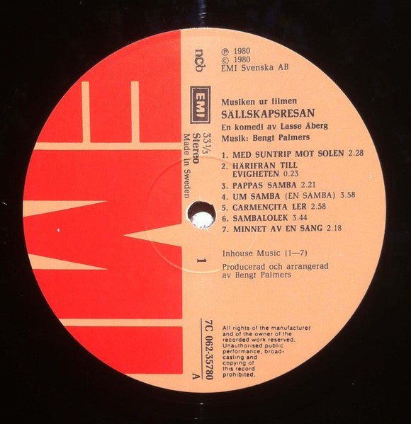 Bengt Palmers : Sällskapsresan (LP, Album)
