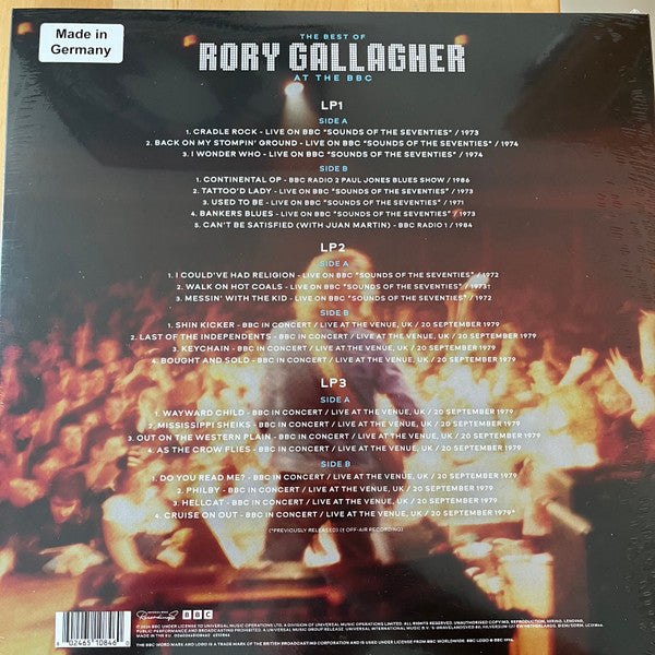 Rory Gallagher ~ The Best Of Rory Gallagher At The BBC (Vinyl) - Djungel & Jazz