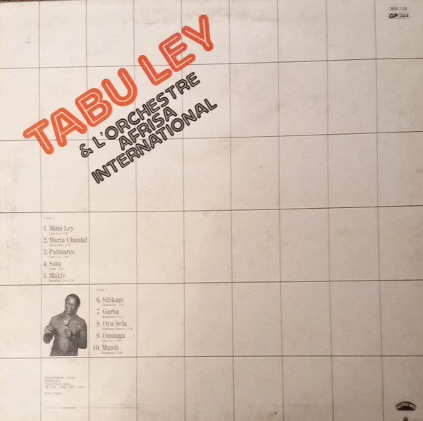 Tabu Ley Rochereau & Orchestre Afrisa L'International ~ Tabu Ley & L'Orchestre Afrisa International (Vinyl) - Djungel & Jazz