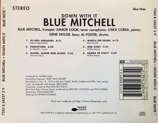 Blue Mitchell ~ Down With It (Vinyl) - Djungel & Jazz