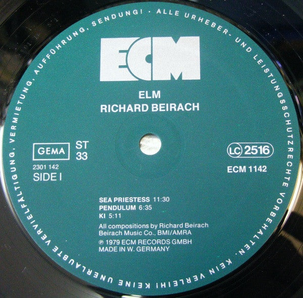 Richard Beirach ~ Elm (Vinyl) - Djungel & Jazz
