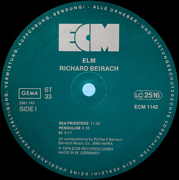Richard Beirach ~ Elm (Vinyl) - Djungel & Jazz