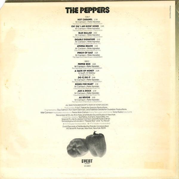 The Peppers : The Peppers (LP, Album)