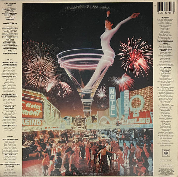 Tom Waits And Crystal Gayle : One From The Heart (The Original Motion Picture Soundtrack Of Francis Coppola's Movie) (LP, Album, Pit)