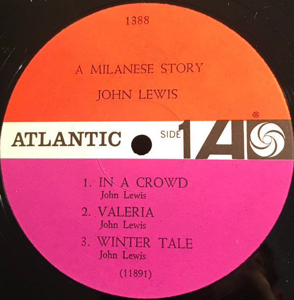 John Lewis  ~ A Milanese Story (Original Soundtrack) (Vinyl) - Djungel & Jazz