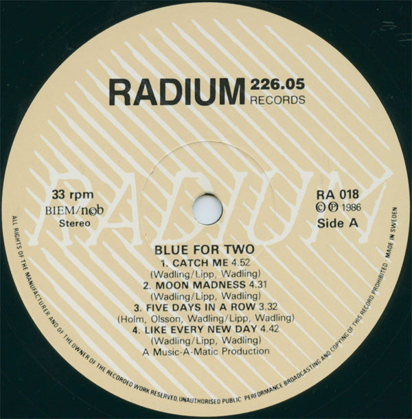 Blue For Two : Blue For Two (LP, Album)