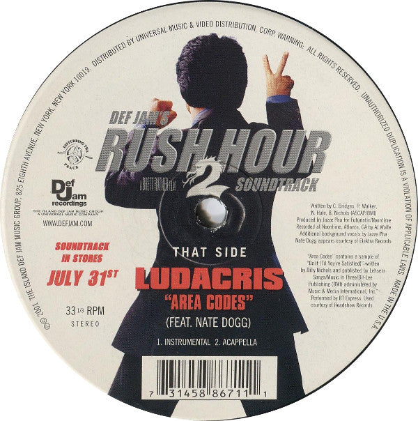 Ludacris ~ Area Codes (Vinyl) - Djungel & Jazz
