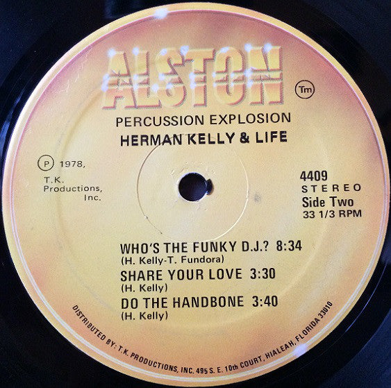 Herman Kelly & Life ~ Percussion Explosion! (Vinyl) - Djungel & Jazz