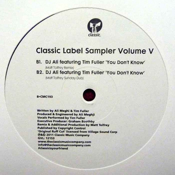 Various ~ Classic Label Sampler Volume V (Vinyl) - Djungel & Jazz