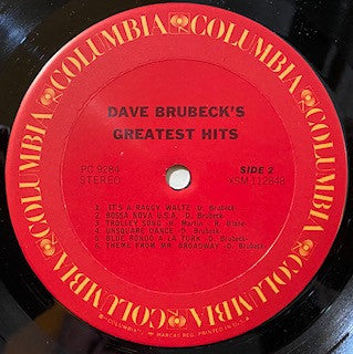 Dave Brubeck ~ Dave Brubeck's Greatest Hits (Vinyl) - Djungel & Jazz