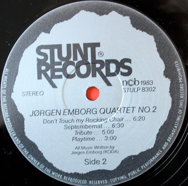Jørgen Emborg Quartet ~ No. 2 (Vinyl) - Djungel & Jazz
