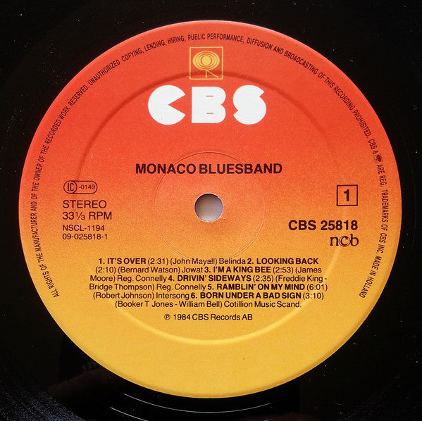 Monaco Blues Band : Monaco Blues Band (LP, Album)