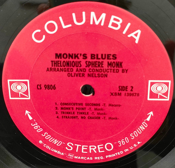 Thelonious Monk ~ Monk's Blues (Vinyl) - Djungel & Jazz