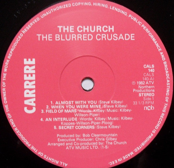 The Church : The Blurred Crusade (LP, Album, Gat)