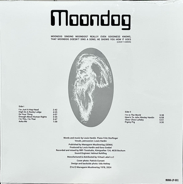 Moondog  ~ H'art Songs (Vinyl) - Djungel & Jazz