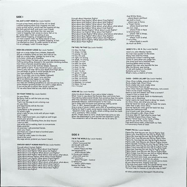 Moondog  ~ H'art Songs (Vinyl) - Djungel & Jazz