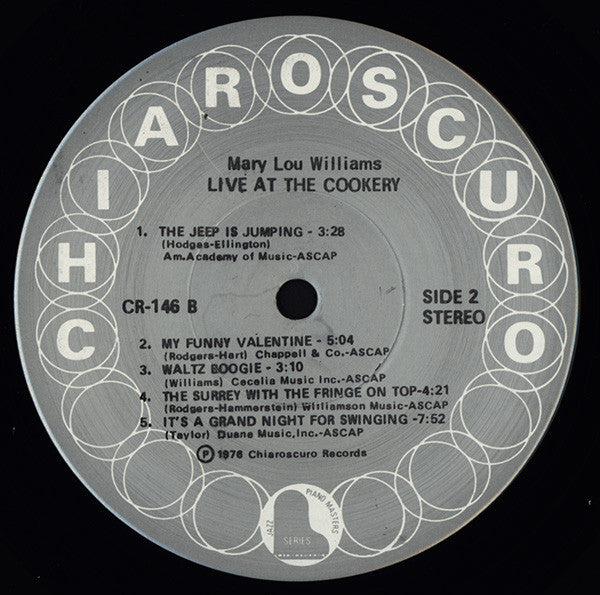Mary Lou Williams ~ Live At The Cookery (Vinyl) - Djungel & Jazz