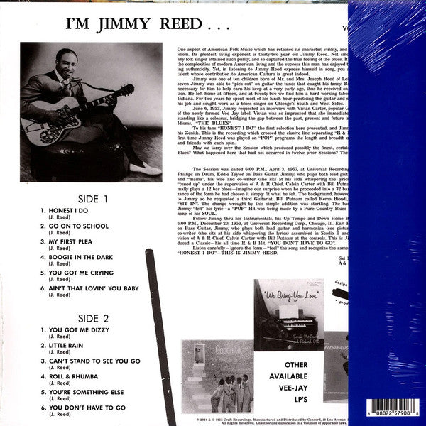 Jimmy Reed ~ I'm Jimmy Reed (Vinyl) - Djungel & Jazz