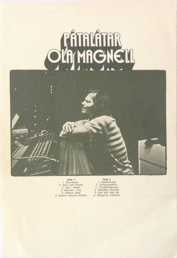 Ola Magnell ~ Påtalåtar (Vinyl) - Djungel & Jazz