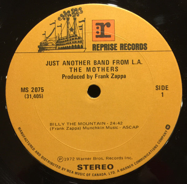 The Mothers ~ Just Another Band From L.A. (Vinyl) - Djungel & Jazz