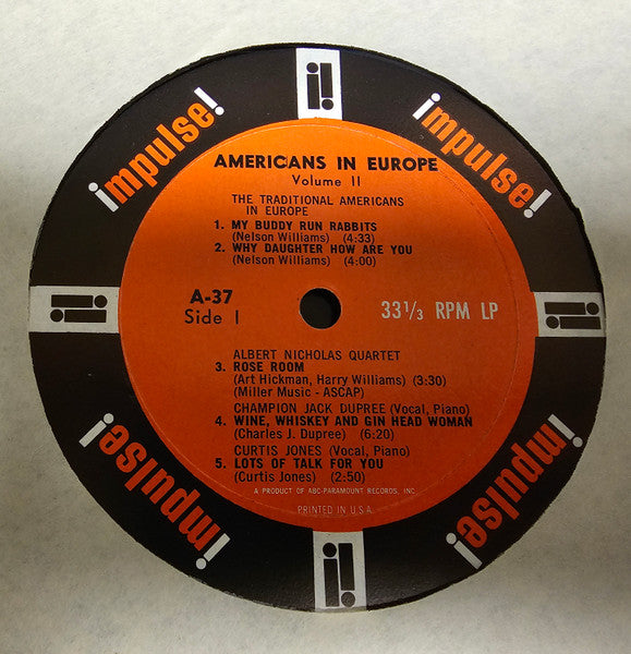 Various ~ Americans In Europe Vol. 2 (Vinyl) - Djungel & Jazz