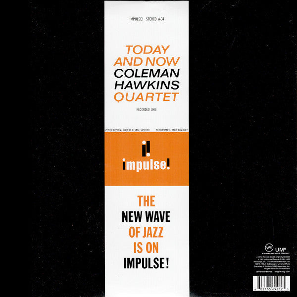 Coleman Hawkins Quartet ~ Today And Now (Vinyl) - Djungel & Jazz