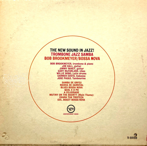 Bob Brookmeyer ~ Trombone Jazz Samba / Bossa Nova (Vinyl) - Djungel & Jazz