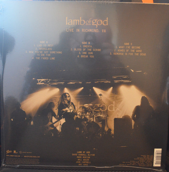 Lamb Of God ~ Ashes Of The Wake: Live In Richmond, VA (Vinyl) - Djungel & Jazz