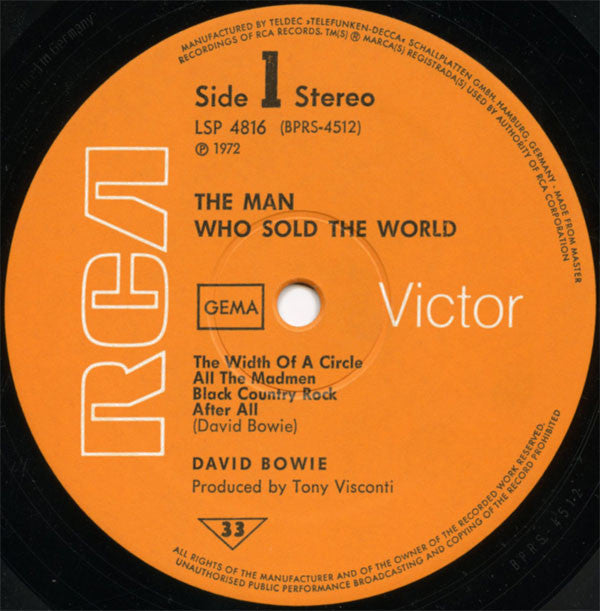 David Bowie ~ The Man Who Sold The World (Vinyl) - Djungel & Jazz