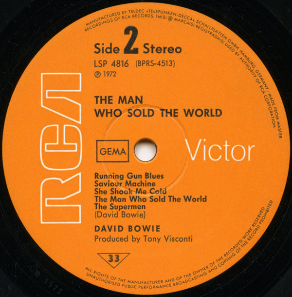 David Bowie ~ The Man Who Sold The World (Vinyl) - Djungel & Jazz