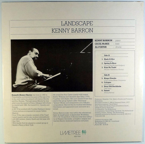 Kenny Barron Trio ~ Landscape (Vinyl) - Djungel & Jazz