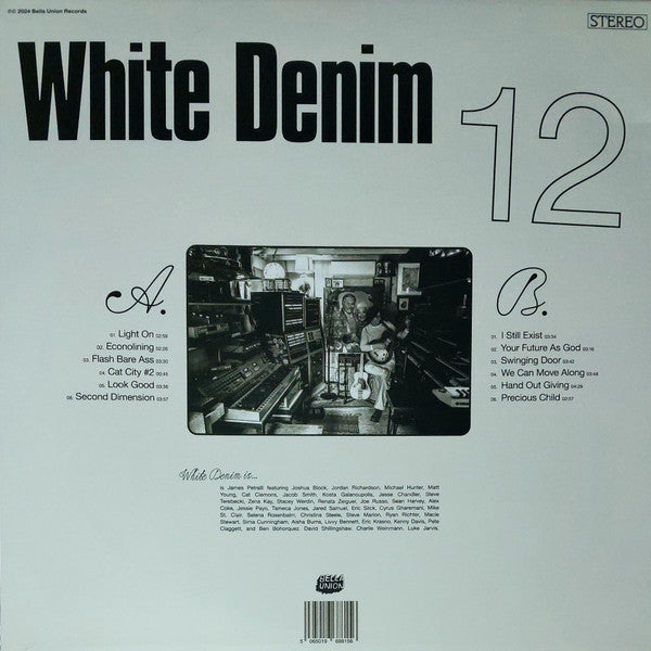 White Denim : 12 (LP, Album, Cle)