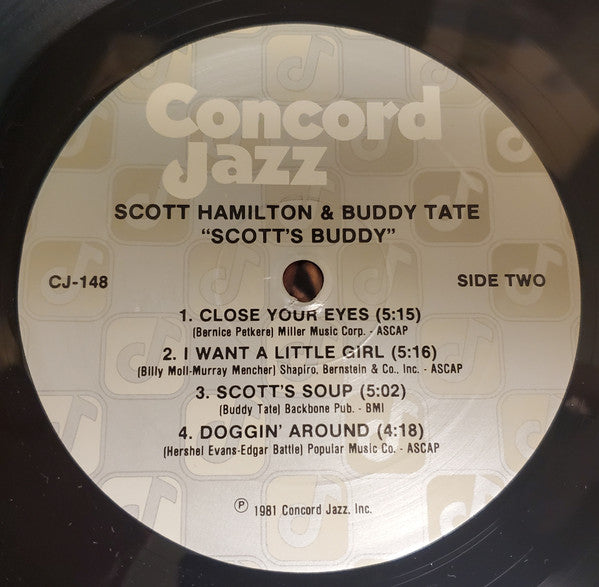 Scott Hamilton And Buddy Tate ~ Scott's Buddy (Vinyl) - Djungel & Jazz