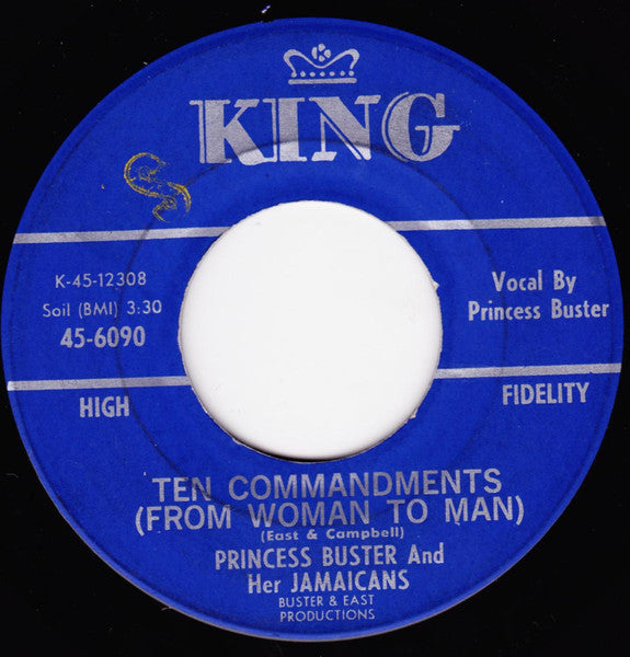 Princess Buster And Her Jamaicans / Byron Lee And The Dragonaires ~ Ten Commandments (From Woman To Man) / Papa Jack (Vinyl) - Djungel & Jazz