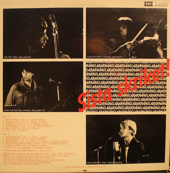 Änglabarn ~ Sista Skriket (Vinyl) - Djungel & Jazz