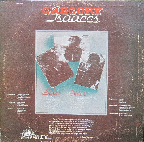 Gregory Isaacs : Extra Classic (LP, Album, Bla)
