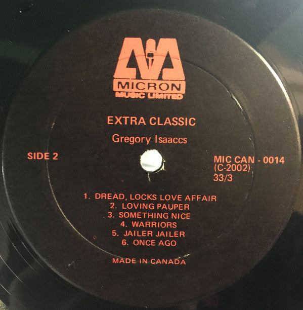 Gregory Isaacs : Extra Classic (LP, Album, Bla)