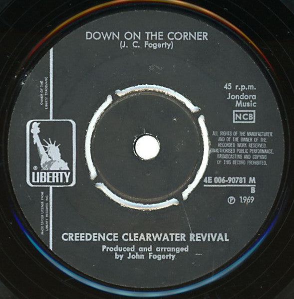 Creedence Clearwater Revival : Fortunate Son / Down On The Corner (7", Single, All)