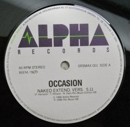 Occasion : Naked (12")